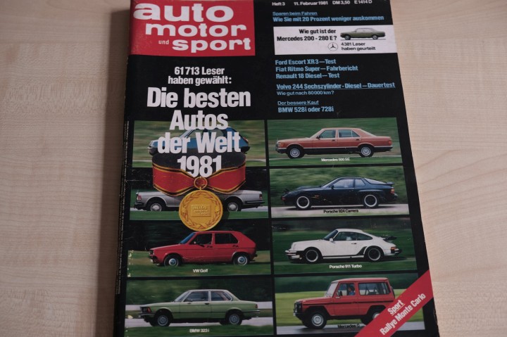 Deckblatt Auto Motor und Sport (03/1981)